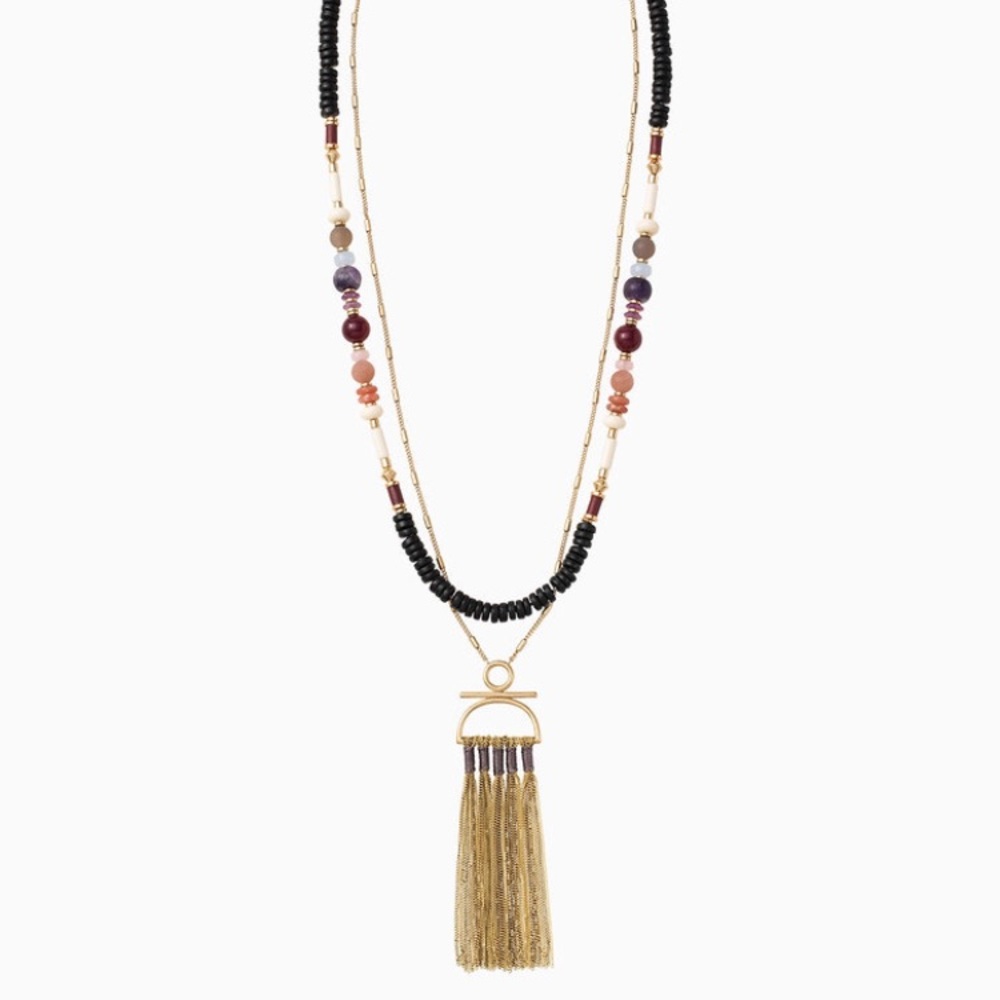 SOLD Stella & Dot Genevieve Tassel Necklace